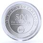 Cameroon 500 francs I Love You silver coin 2019