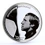 Niue 1 dollar Musician Vladimir Vysotsky colored proof silver coin 2012