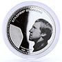 Niue 1 dollar Musician Vladimir Vysotsky colored proof silver coin 2012