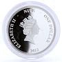 Niue 1 dollar Musician Vladimir Vysotsky colored proof silver coin 2012