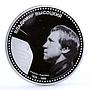 Niue 1 dollar Musician Vladimir Vysotsky colored proof silver coin 2012