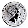 Australia 1 dollar Endangered Wildlife Saltwater Crocodile silver coin 2014