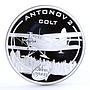 Cook Islands 1 dollar Aviation Antonov-2 Colt Plane proof silver coin 2008