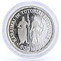 Lithuania 50 litu Settling down of Karaims Tartars silver coin 1997