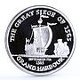 Malta 500 liras Order Grand Harbour Ship silver coin 2000