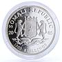 Somali 1000 shillings African Wildlife Elephant Fauna silver coin 2005