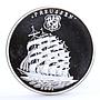 Togo 1000 francs Preussen German Sailing Ship Clipper proof silver coin 2001