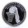 Argentina 25 pesos Beijing Olympic Games Basketball proof silver coin 2007