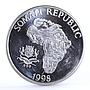 Somali 10 dollars The African Monkey Chimpanzee Fauna proof silver coin 2000