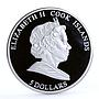 Cook Islands 5 dollars Pecherski Church of All Saints colored silver coin 2008