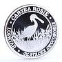 Moldova 50 lei Endangered Wildlife Eurasian Spoonbill Bird silver coin 2011