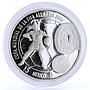 Mexico 5 pesos 2006 World Cup Soccer Games Football proof silver coin 2006