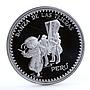 Peru 1 sol Danza de las Tijeras Dancing Festival Culture proof silver coin 1997