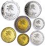Cocos (Keeling) Islands set of 7 coins Wildlife Fauna Animals NiSteel coins 2004