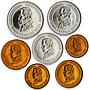 Cocos (Keeling) Islands set of 7 coins Standart Circulation CuNi coins 1977