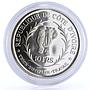 Ivory Coast 10 francs President Felix Boigny Elephant silver coin 1966