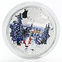 Benin 1000 francs Russian Winter colored proof silver coin 2020