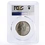 Czechoslovakia 100 korun Helsinki Conference Dove MS66 PCGS silver coin 1985