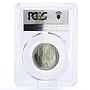 Czechoslovakia 50 korun Piestany Spa Hotel MS67 PCGS silver coin 1991