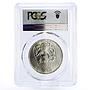 Czechoslovakia 25 korun 25 Years of Slovak Uprising MS67 PCGS silver coin 1969