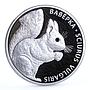 Belarus 20 rubles Endangered Wildlife Squirrel Fauna proof silver coin 2009