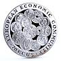 Gibraltar 70 ecu European Economic Community Coins of Europe silver coin 1993