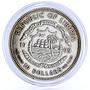 Liberia 10 dollars Transrapid-08 Train Railway Railroad Express silver coin 1999