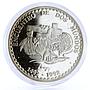 Peru 1 sol Meeting of Two Worlds Spanish Conquistador Indian silver coin 1991