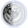 Peru 1 sol Ibero-American series Indians Sailing Moche Ceramic silver coin 2002