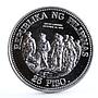 Philippines 25 pisos General Douglas McArthur silver coin 1980
