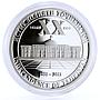 Tajikistan 50 somoni 20 Years of Independence colored proof silver 2011