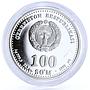 Uzbekistan 100 som Famous Ancestors Sultan Alisher Navoiy proof silver coin 1999