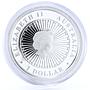 Australia 1 dollar Australian Opal series The Koala Fauna silver coin 2012