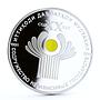 Tajikistan 100 somoni 20 Years Commonwealth Independent States silver coin 2011