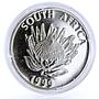 South Africa 1 rand National Mining Industry Plants Mine Tower silver coin 1999