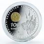 Kazakhstan 100 tenge Tomiris Great сommanders silver 1oz coin 2010