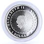 Australia 1 dollar Australian Opal series The Wombat Fauna silver coin 2012