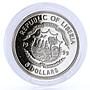 Liberia 5 dollars Transrapid-08 Train Railway Railroad Express CuNi coin 1999