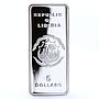 Liberia 5 dollars Lunar Calendar series Year of the Tiger silver coin 2010