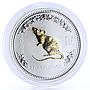 Australia 1 dollar Lunar Calendar I Year of the Mouse gilded silver coin 2007