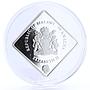 Malawi 50 kwacha African Wildlife White Lion Fauna proof silver coin 2009