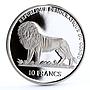 Congo 10 francs Three Holy Kings Caspar Camel Desert proof silver coin 2005