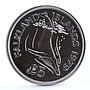 Falkland Islands 5 pounds Endangered Wildlife Humpback Whale silver coin 1979