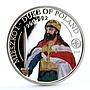 Palau 2 dollars Duke of Poland Mieszko the First colored proof silver coin 2010