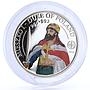 Palau 2 dollars Duke of Poland Mieszko the First colored proof silver coin 2010