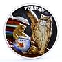 Rwanda 500 francs Cats series Persian Cat Books colored silver coin 2011