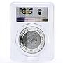 Niue 1 dollar Endangered Wildlife Balck Rhinoceros PR69 PCGS silver coin 2014