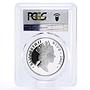 Niue 10 dollars Flying Snoopy as an Ace Cartoons PR69 PCGS silver coin 2001