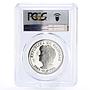 Philippines 25 piso President Reagan Visit PR69 PCGS silver coin 1986