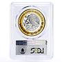 Mexico 100 pesos Numismatic Heritage Bolita Peso PL69 PCGS bimetal coin 2011